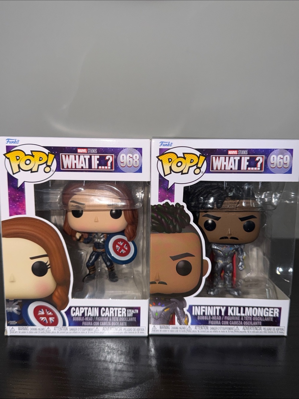 What If...? Captain Carter (Stealth Suit) & Infinity Killmonger Funkos